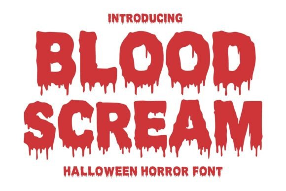 Blood Scream: A Gothic Typeface for Spooky Editorial Moments