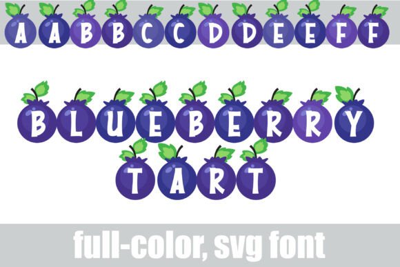 Blueberry Tart Font: A Colorful Addition to Modern Typography