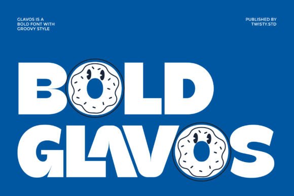 Bold Glavos: A Playful Display Font for Digital Design
