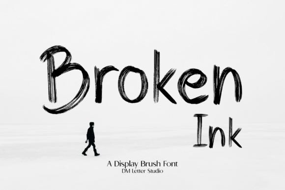 Broken Ink Font: A Bold Display Typeface for Digital Branding