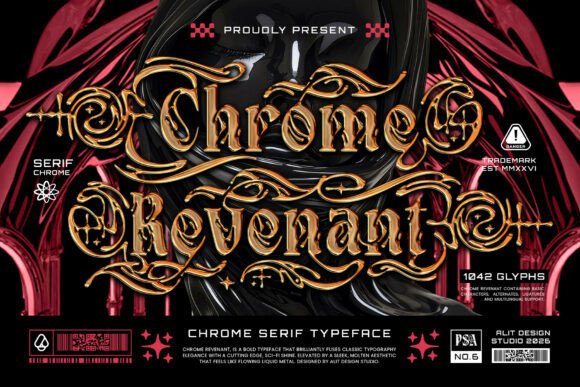 Chrome Revenant Typeface: A Modern Serif for Editorial Design