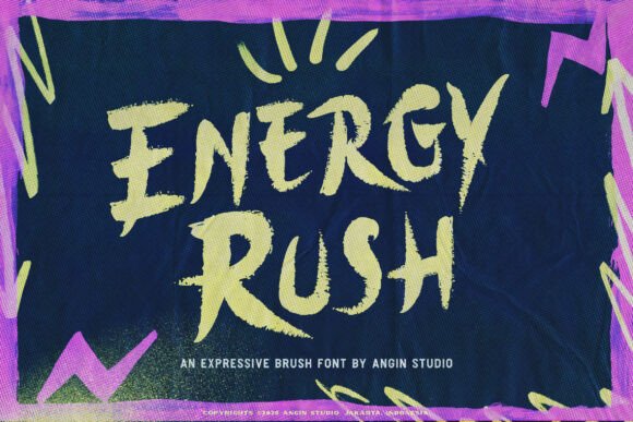 Energy Rush: A Display Font That Elevates Editorial Design