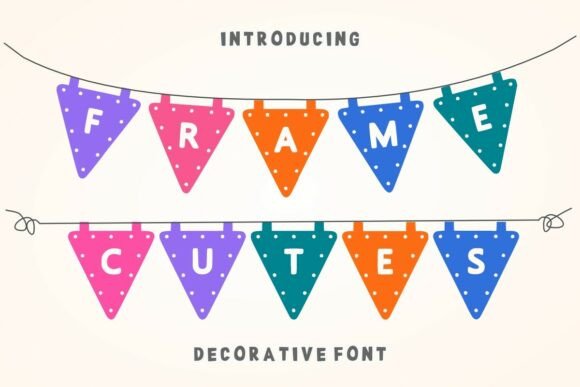 Frame Cutes: A Festive Decorative Font for Craft Projects