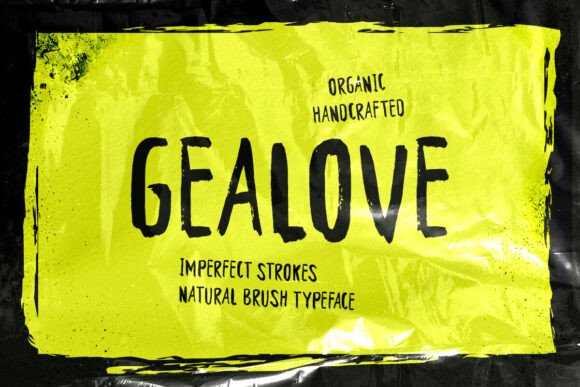 Gealove Font: A Bold Typeface for a Strong Brand Identity
