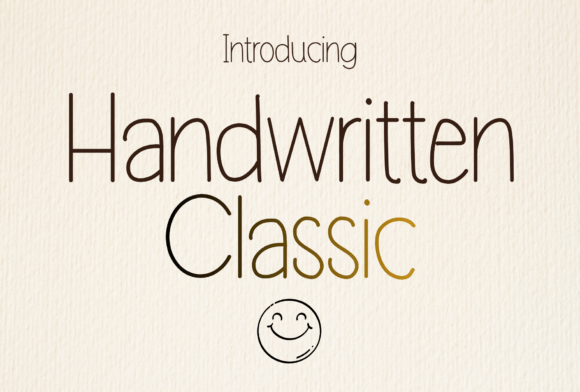 Handwritten Classic Font: A Timeless Typeface for Craft Projects