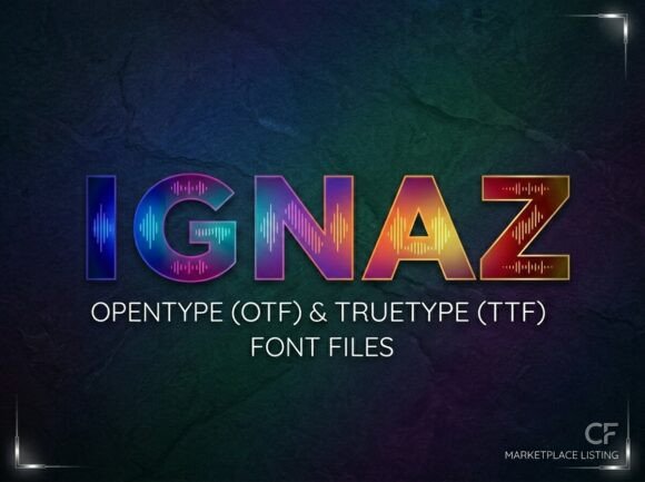 Ignaz Font – A Display Typeface That Elevates Your Brand