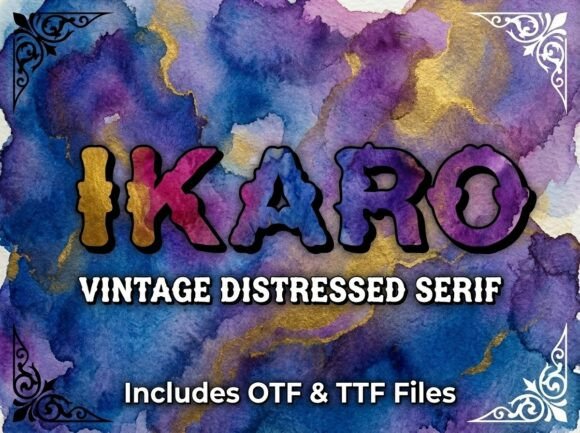 Ikaro Font: A Bold Display Typeface for Editorial Design