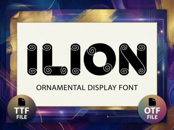 Ilion Font: A Display Typeface for Professional Branding