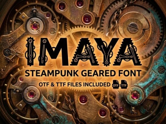 Imaya Font: A Bold Display Typeface for Creative Branding
