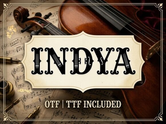 Indya Font Review: A Bold Display Typeface for Creative Branding