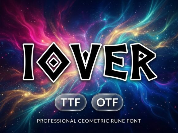 Iover Font: A Display Typeface for Bold Web Design