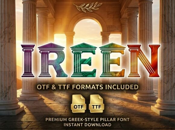 Ireen Font: A Bold Display Typeface for Digital Designers