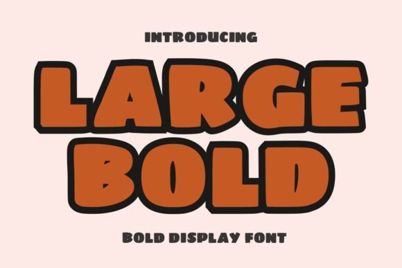 Large Bold Font: A Playful Display Typeface for Editorial Design
