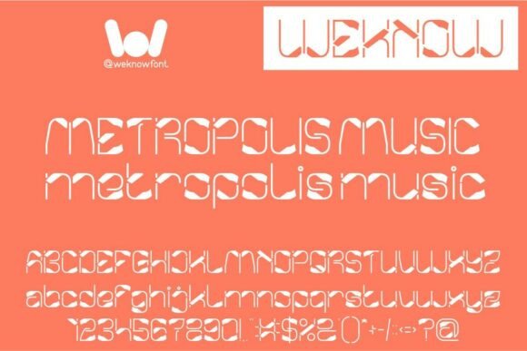 Metropolis Music: A Futuristic Typeface for Digital Design