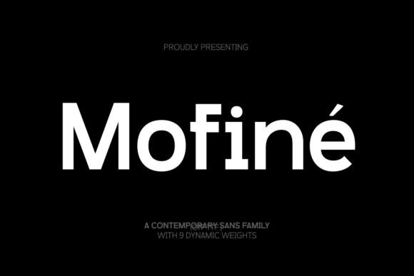 Mofiné Font: A Modern Typeface for Digital Branding