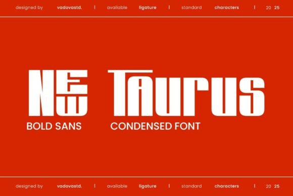New Taurus Font: A Bold Statement for Creative Makers