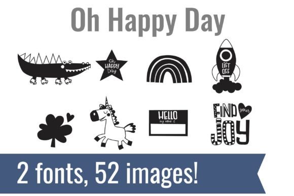 Oh Happy Days Dingbats: A Whimsical Typeface for Creative Branding