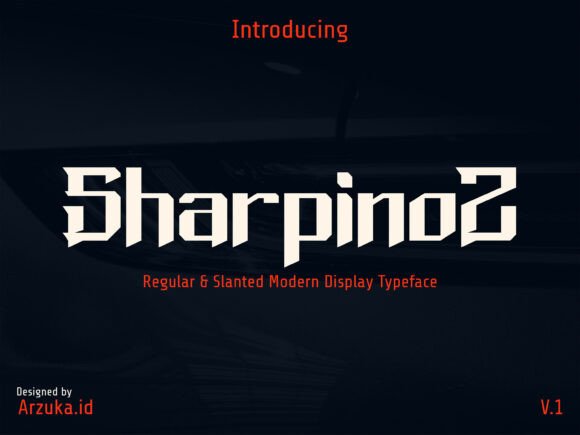 Sharpinoz Font: A Bold Typeface for High-Energy Craft Creations