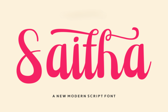 Testing Saitha: A Bold Typeface for Branding Projects